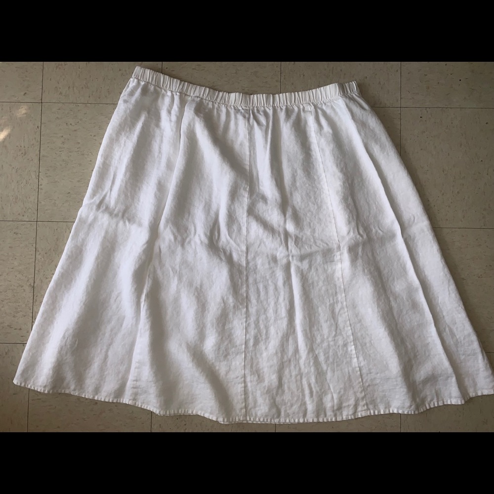 White Plus Size Skirt